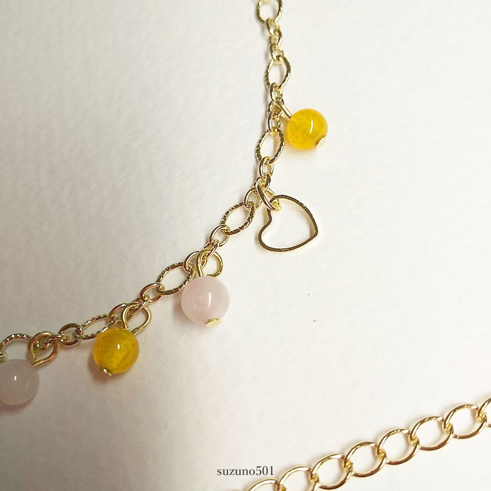 ♡と天然石の主応援ブレスレット 南泉一文字 肥前忠広