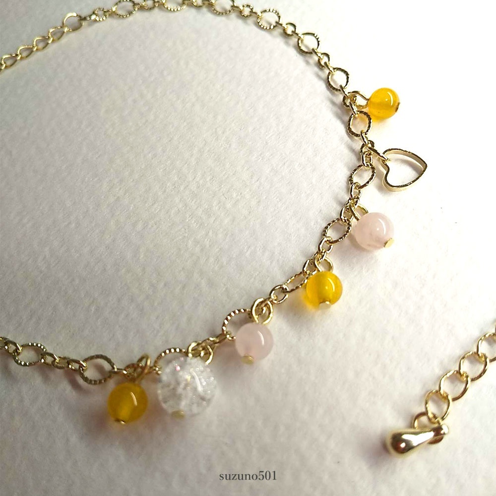 ♡と天然石の主応援ブレスレット 南泉一文字 肥前忠広