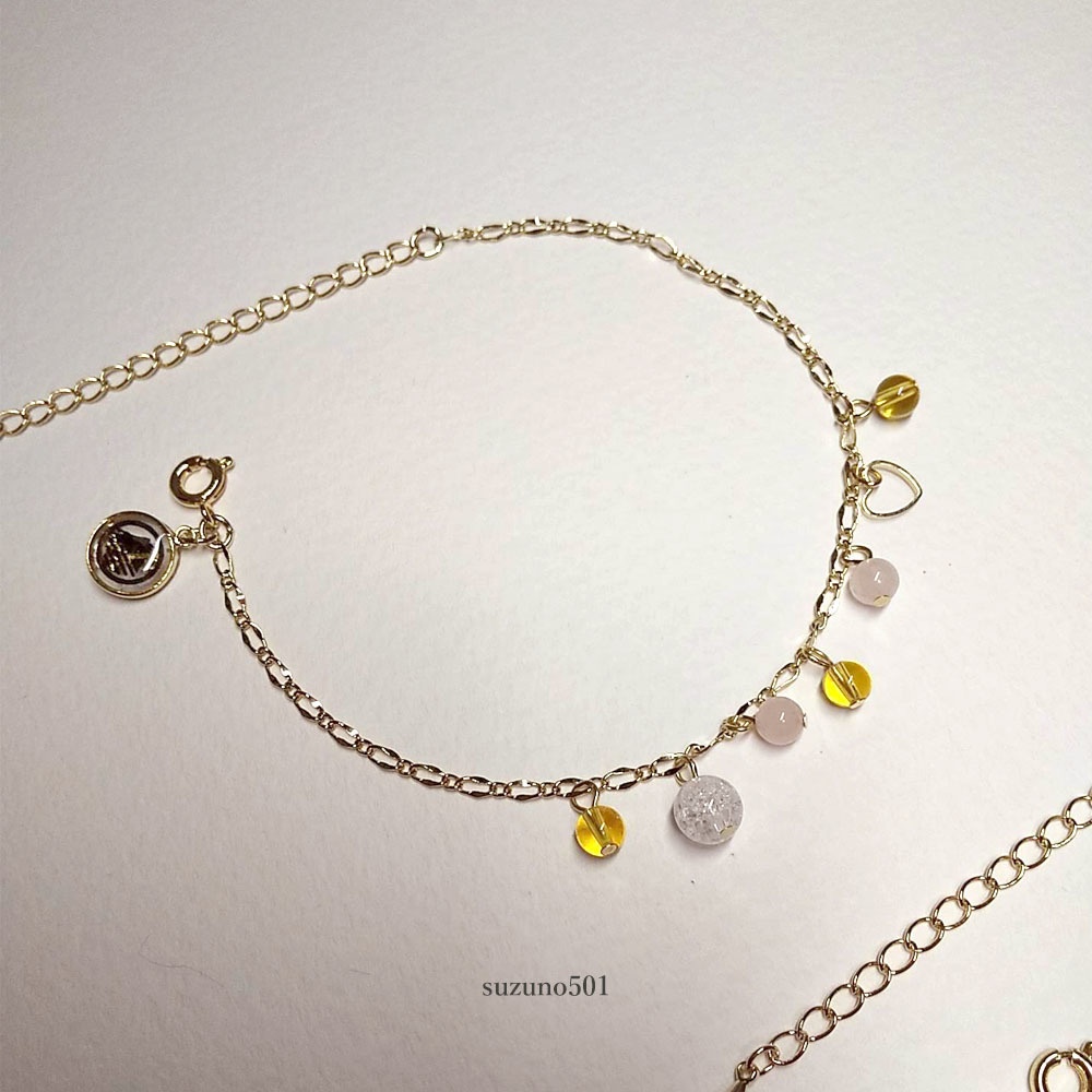 ♡と天然石の主応援ブレスレット 山姥切国広 山姥切長義