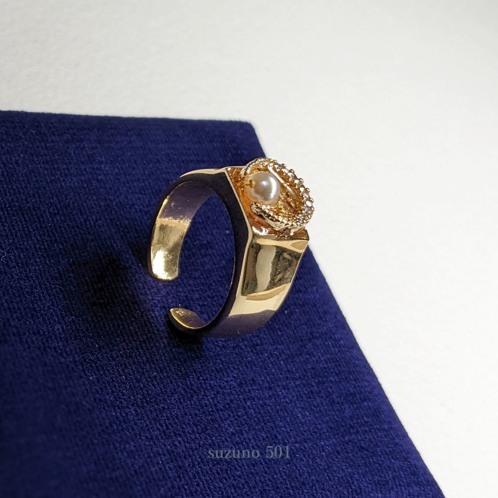 三日月宗近 キュービックジルコニア リング