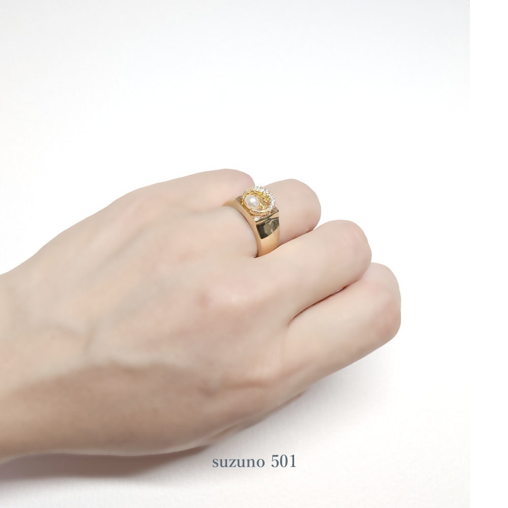 三日月宗近 キュービックジルコニア リング