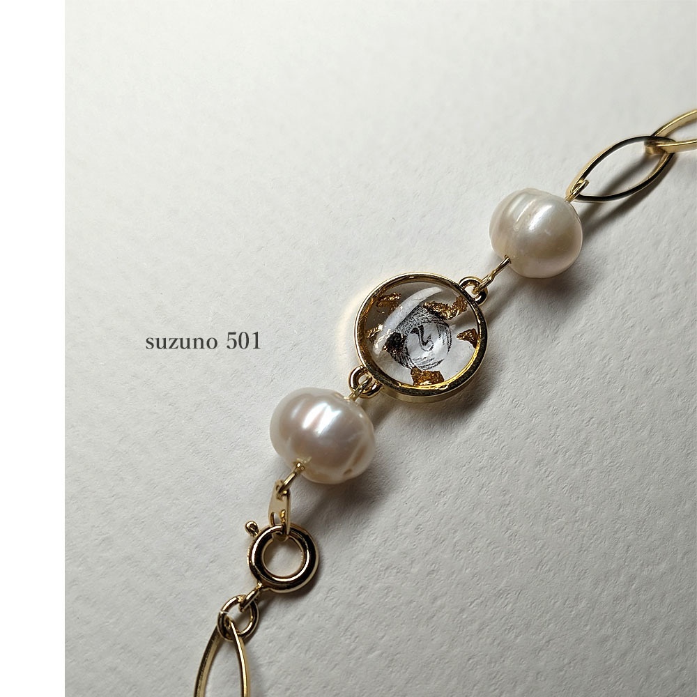 鶴丸国永の首飾り バックネックパール