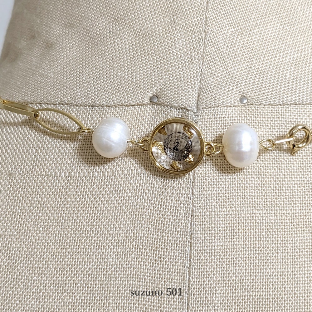 鶴丸国永の首飾り バックネックパール