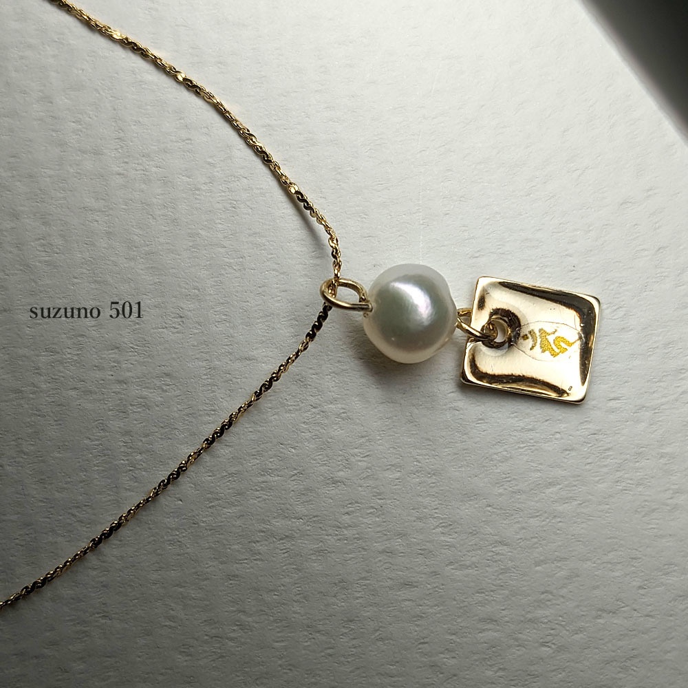 大俱利伽羅 赤メノウとパールのネックレス