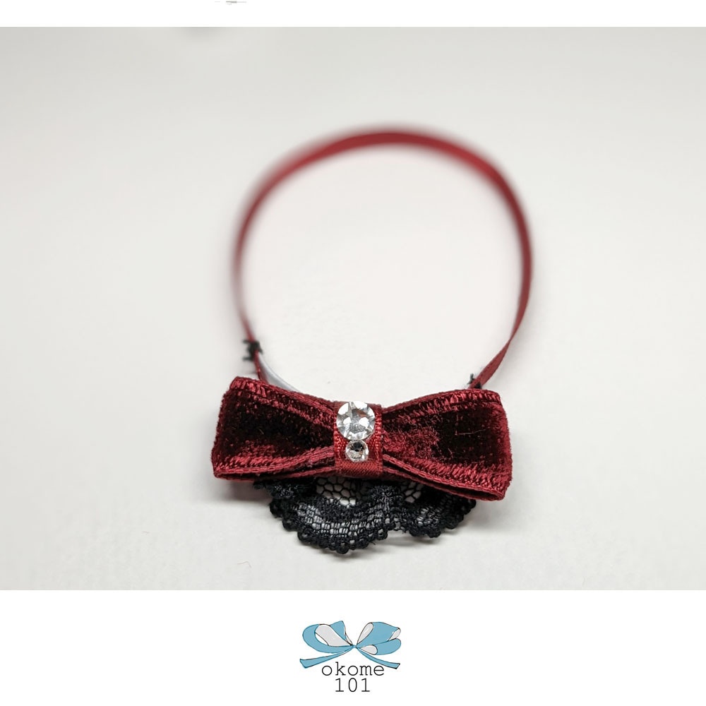 mini リボンブローチ風タイ okome 101