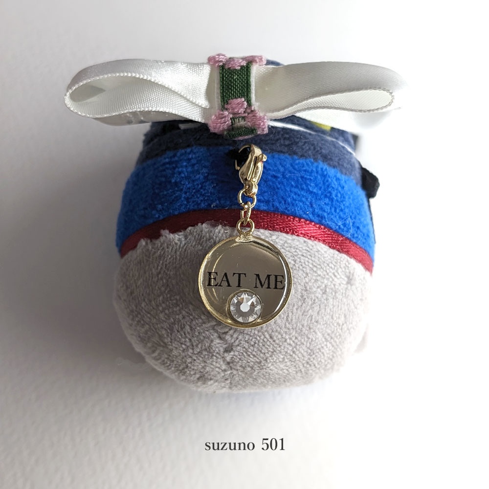 mini EAT MEチャームとリボンのセット
