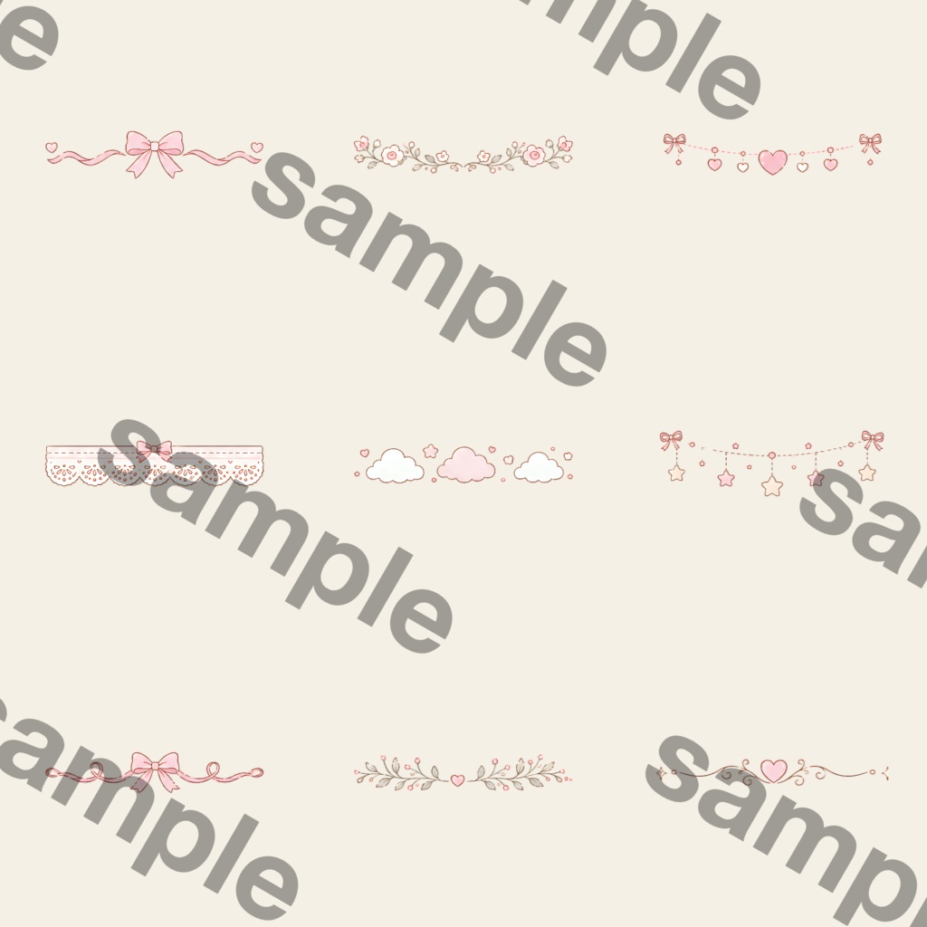 ふんわり可愛いベビー時間を彩る|ピンクのベビー水彩クリップアート デジタル素材