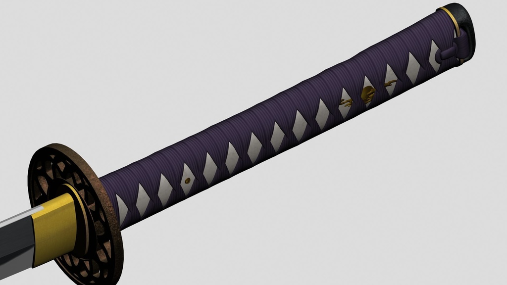 【3Dモデル素材】日本刀