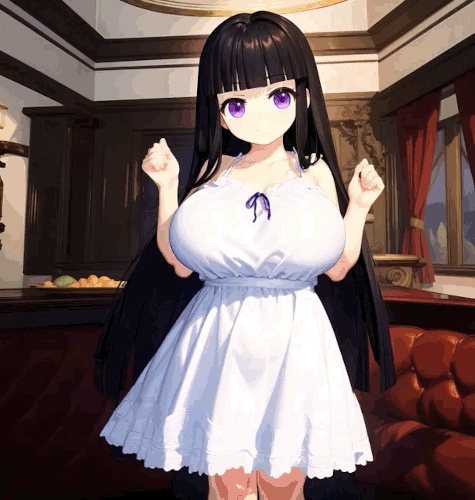 自分の看板娘のAI生成したMP4動画