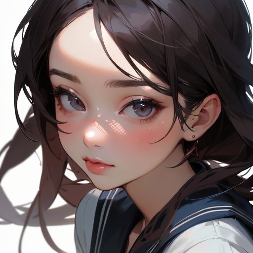 【Ai生成】アイコン素材セット:セーラーふくB(無料or投げ銭)【商用利用可】