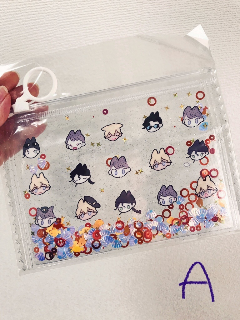 グリッターポーチ