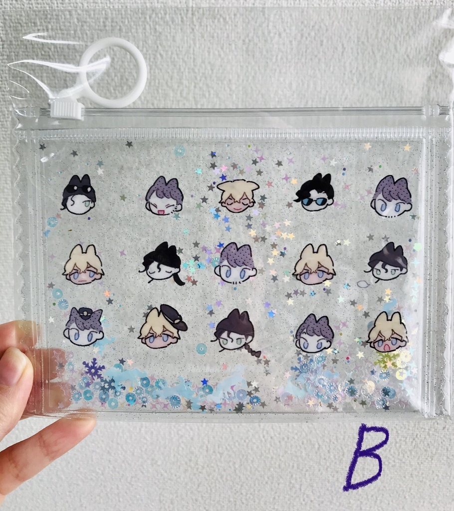 グリッターポーチ