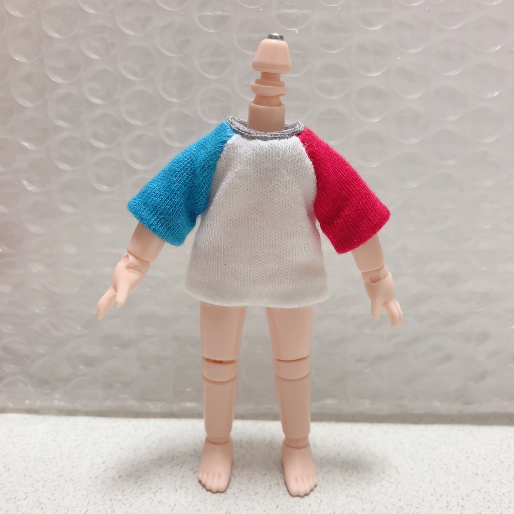 オビツ11サイズ ネイビーサロペットセット