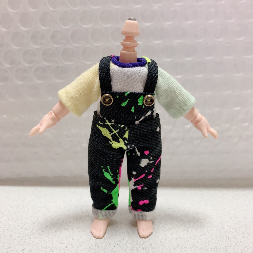 オビツ11サイズ ブラックサロペットセット