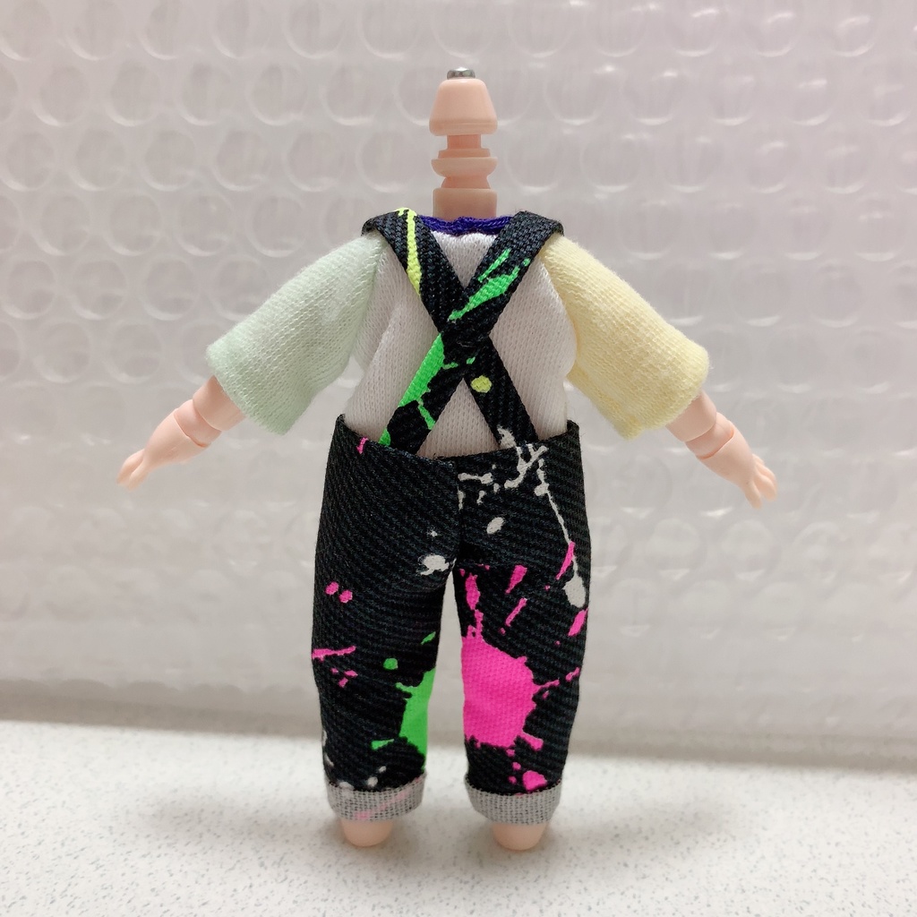 オビツ11サイズ ブラックサロペットセット