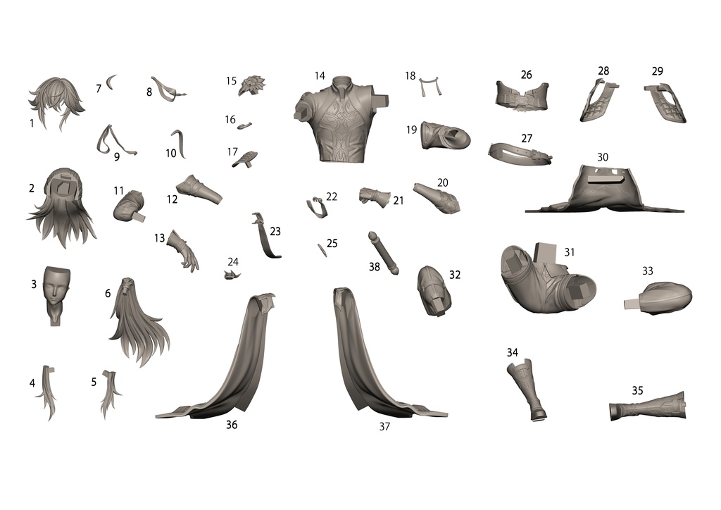 景元 崩壊:スターレイル ガレージキット