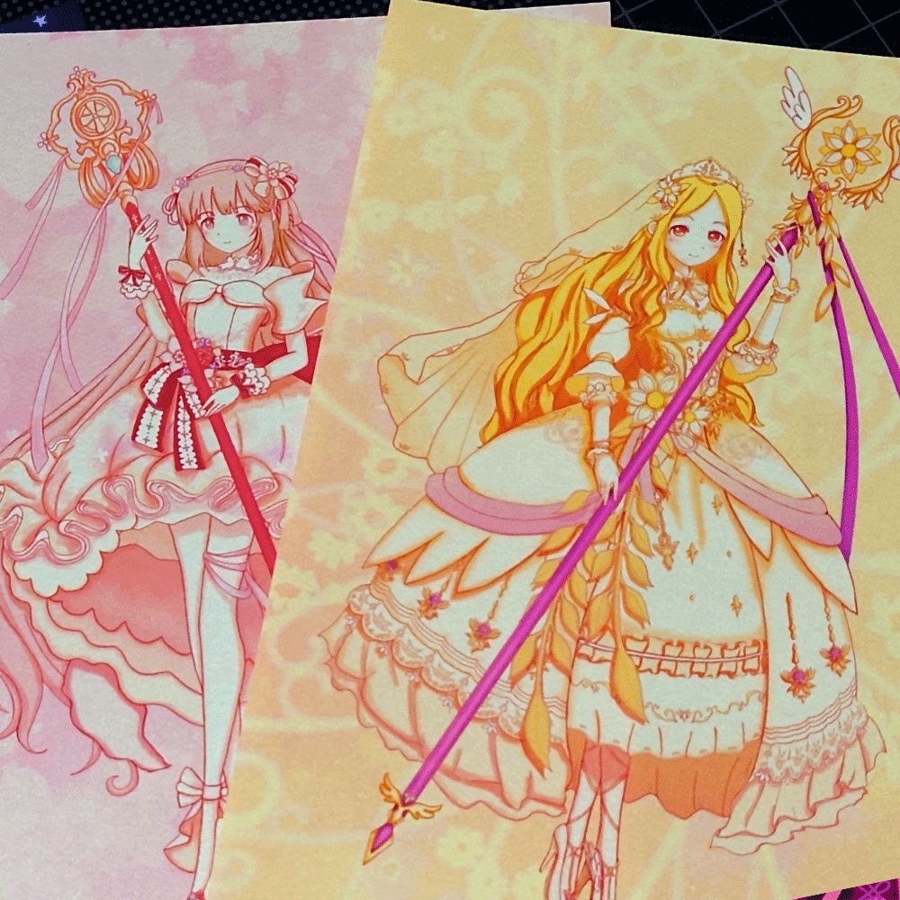 魔法少女ちっくなポストカード 【道明寺歌鈴・望月聖・依田芳乃】