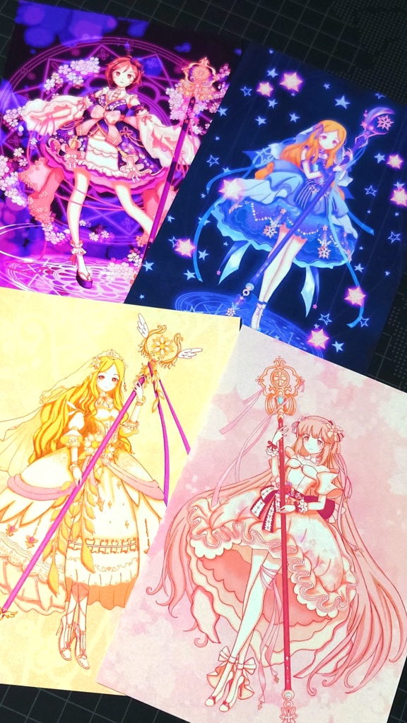 魔法少女ちっくなポストカード 【道明寺歌鈴・望月聖・依田芳乃】