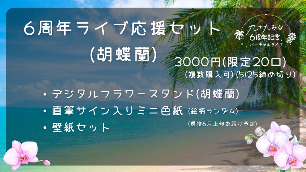 九十九みな💟6周年ライブ応援セット