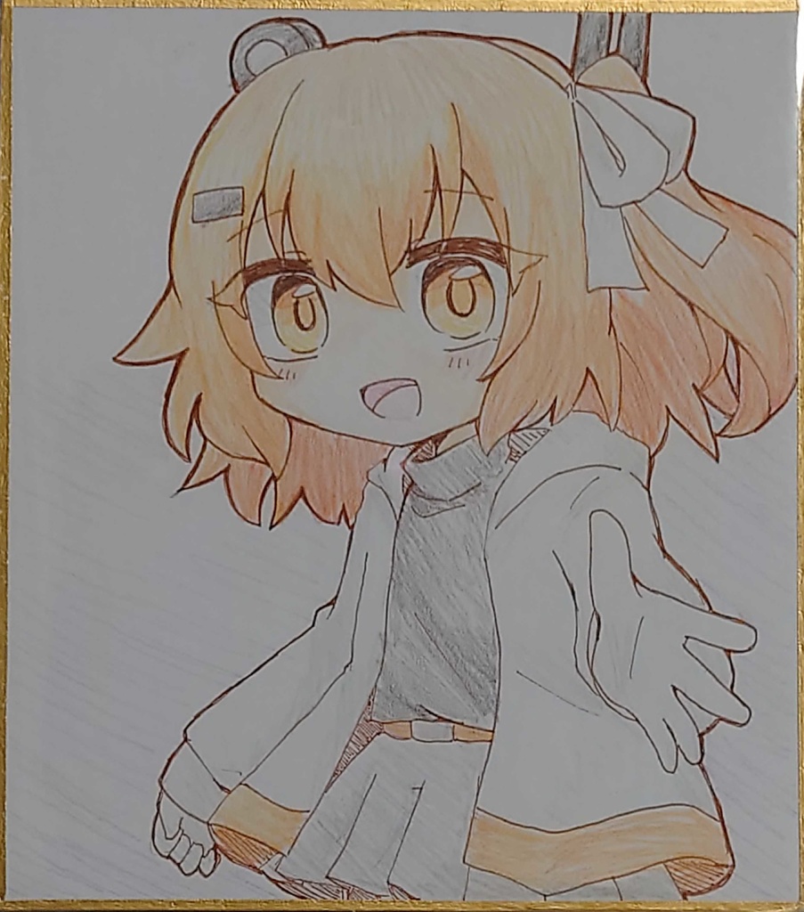 メカニカルガールキャラクター色紙
