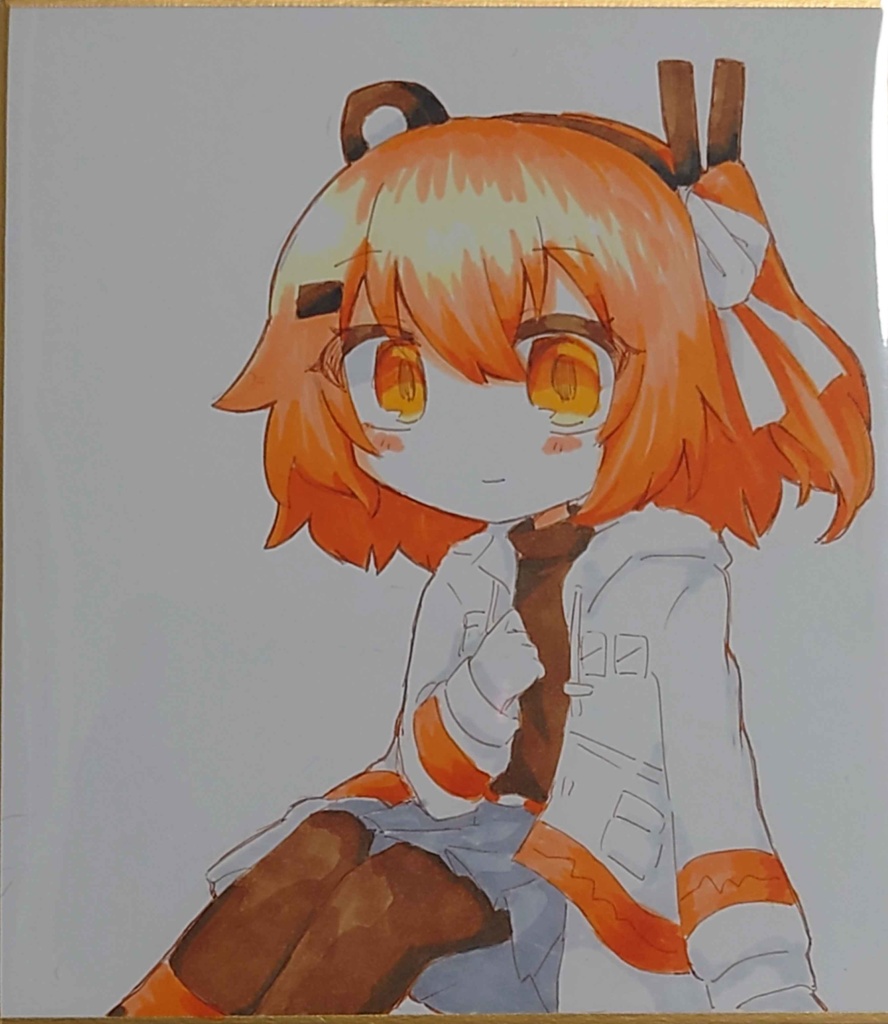 メカニカルガールキャラクター色紙