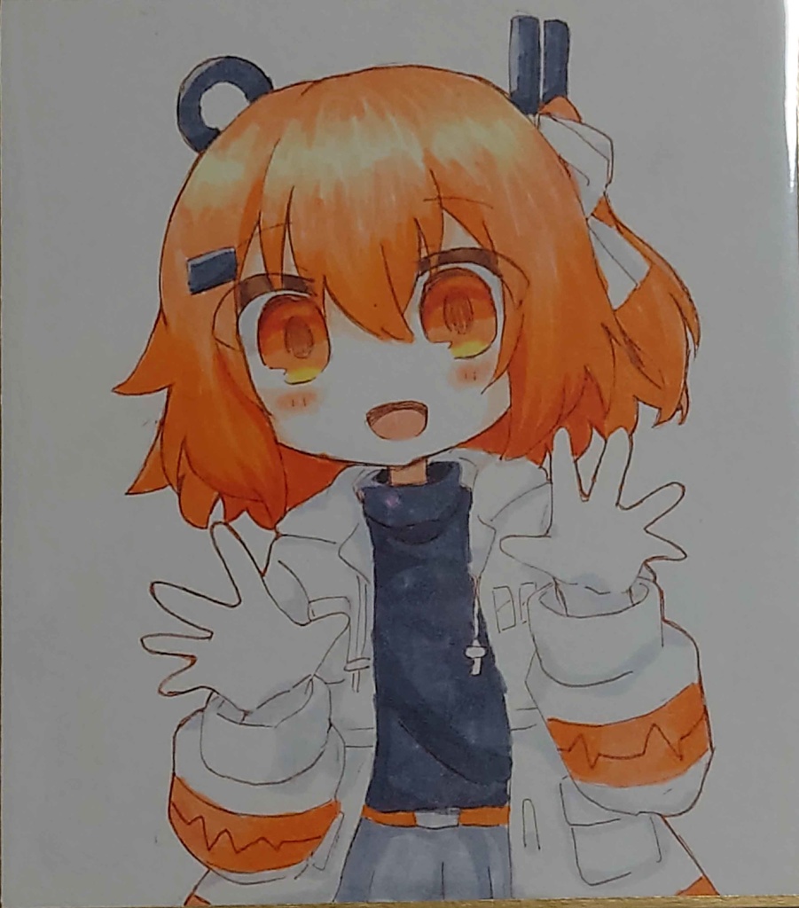 メカニカルガールキャラクター色紙