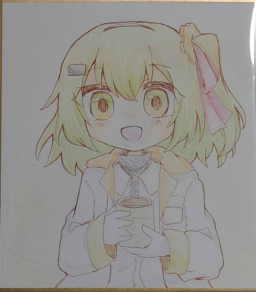 メカニカルガールキャラクター色紙
