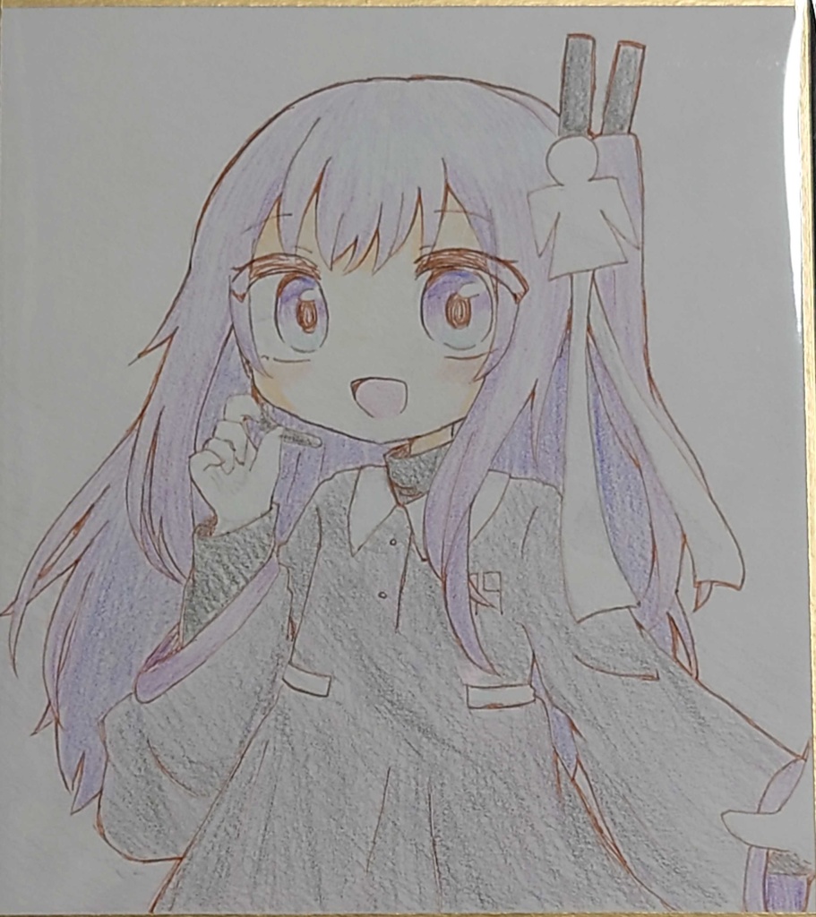 メカニカルガールキャラクター色紙