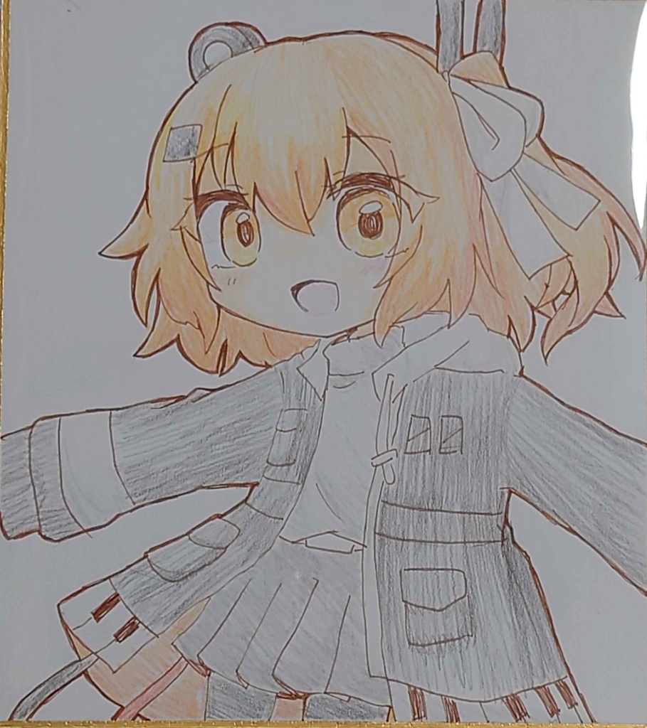 メカニカルガールキャラクター色紙
