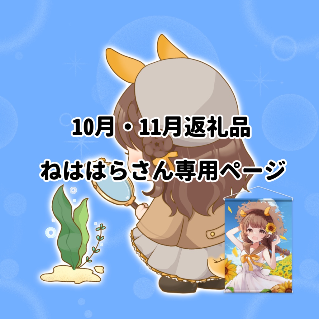 【10月・11月返礼品】ねははらさん専用ページ