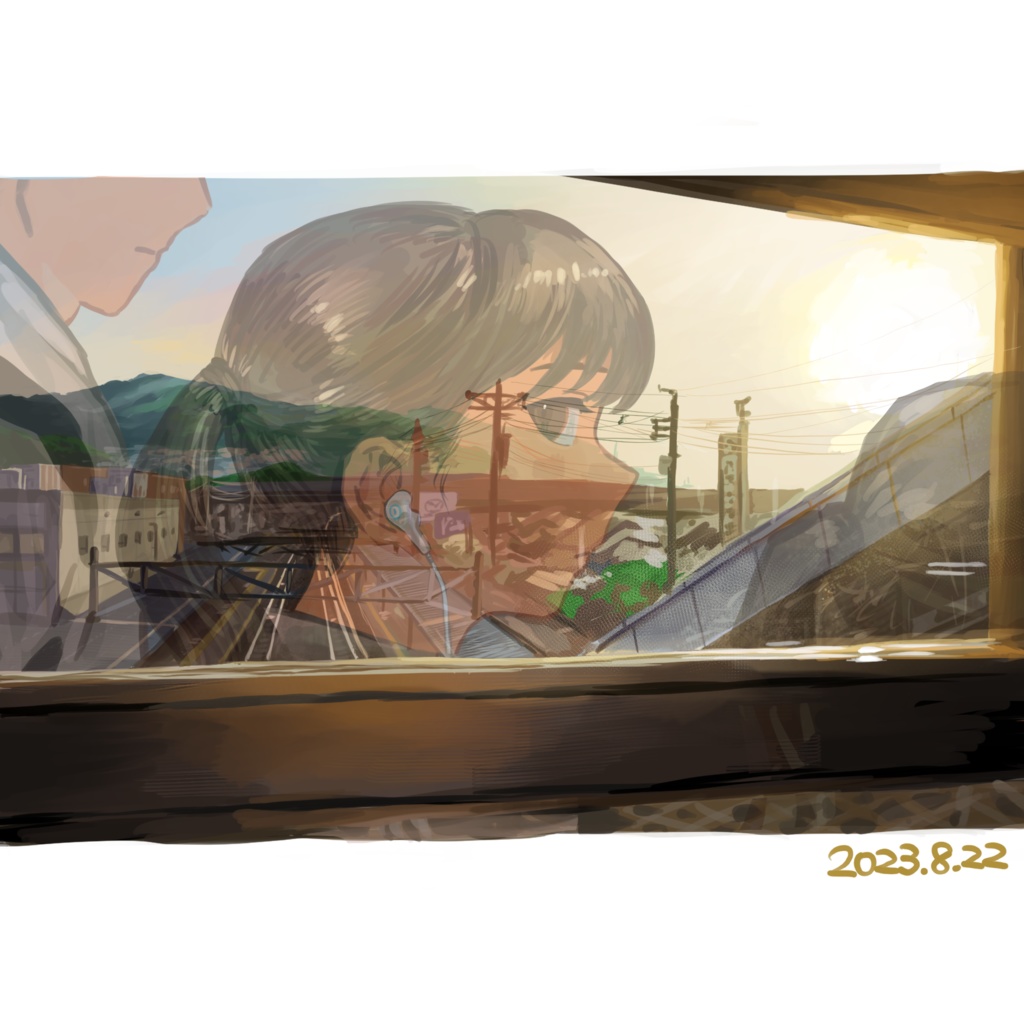 「駅」ポストカード
