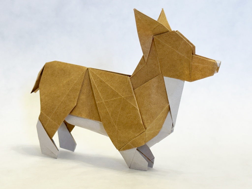 Crease Pattern–Corgie Dog