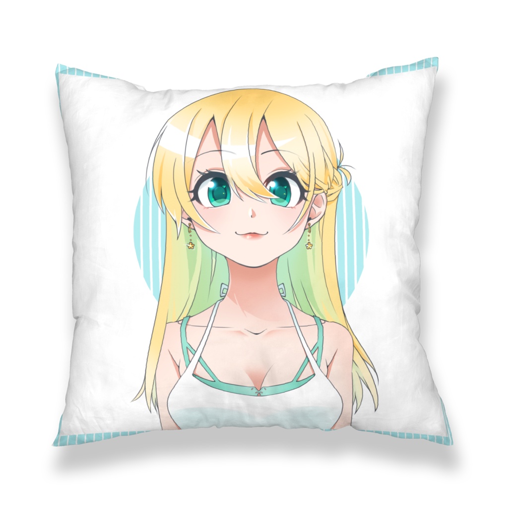 【オリジナル】金髪女の子【両面 クッションカバー】