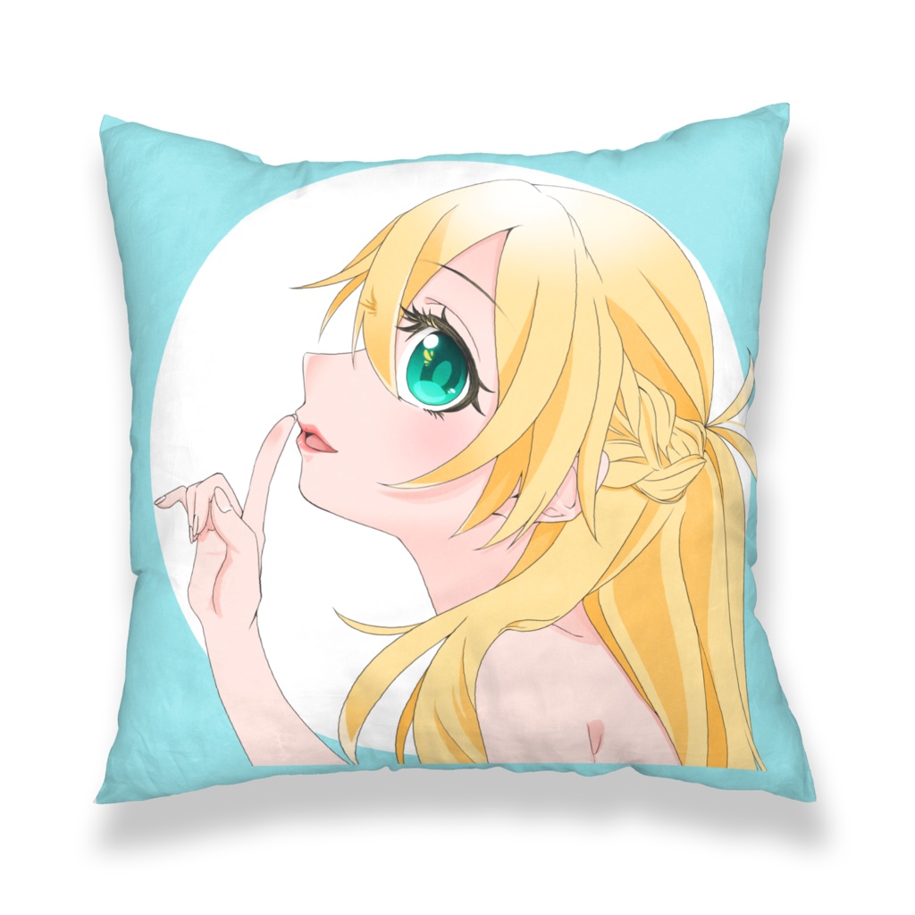 【オリジナル】金髪女の子【両面 クッションカバー】