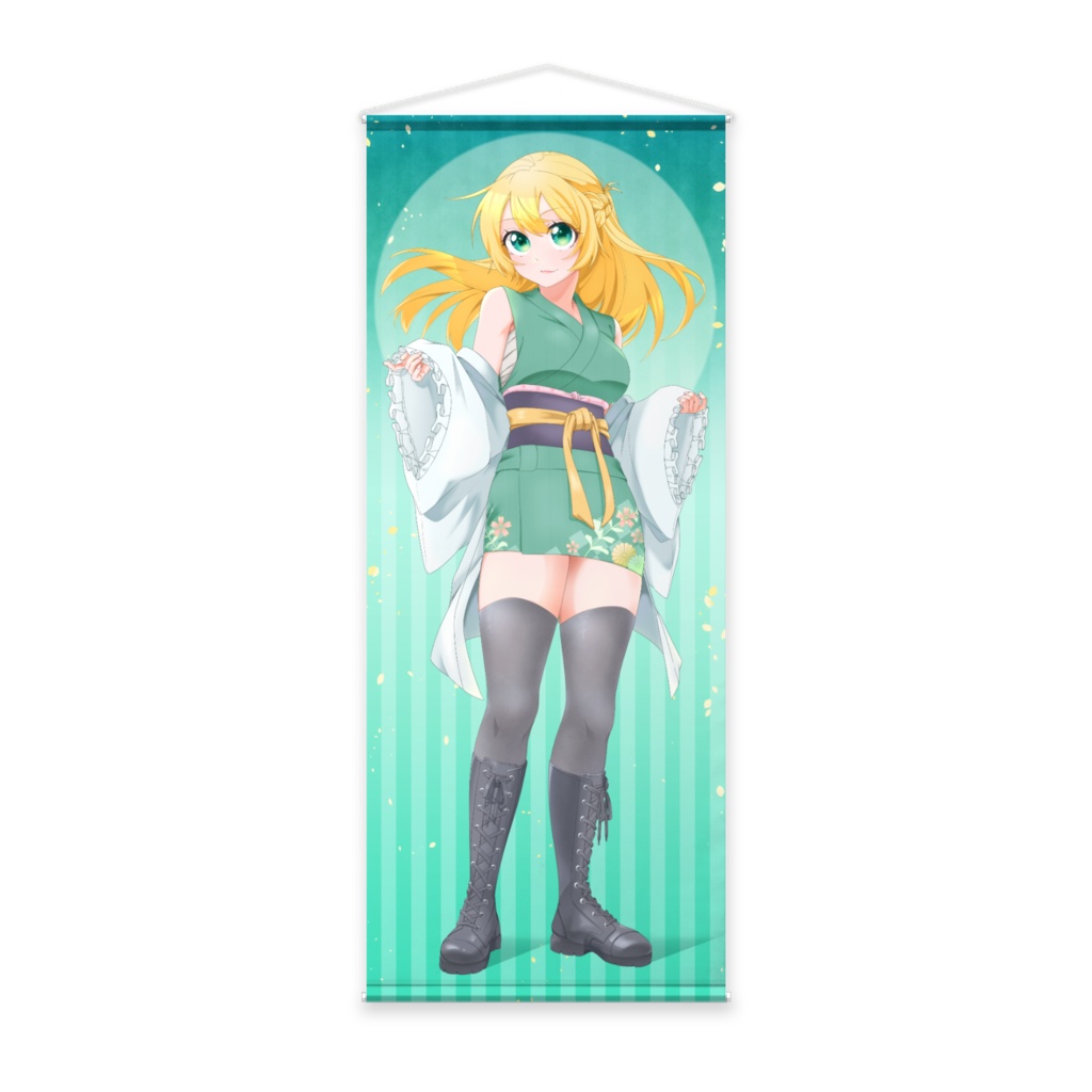 【オリジナル】創作衣装の女の子【等身大タペストリー】