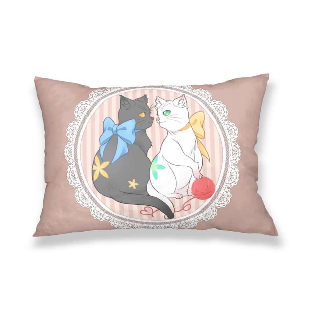 【オリジナル】らぶらぶねこ【枕カバー】