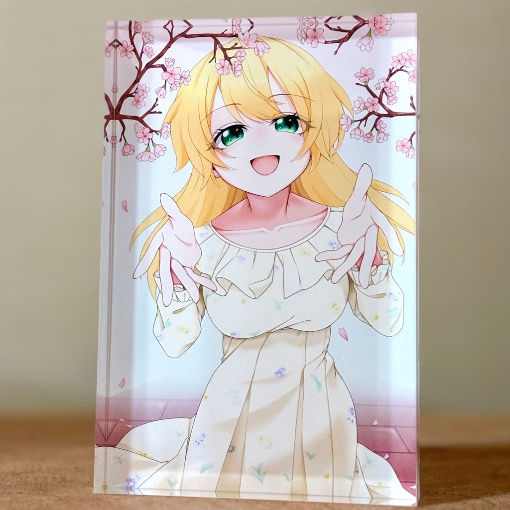 【桜色の笑顔】アクリルブロック