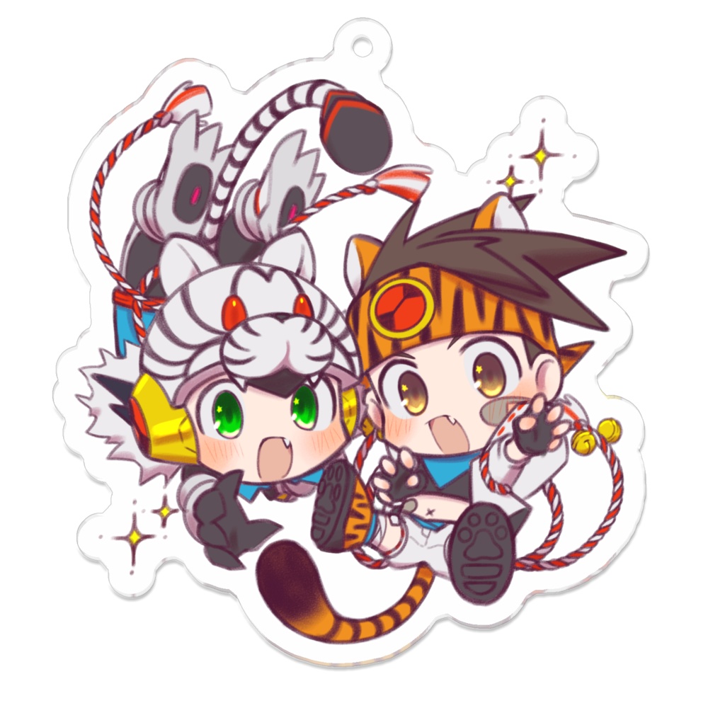 干支寅青組アクキー