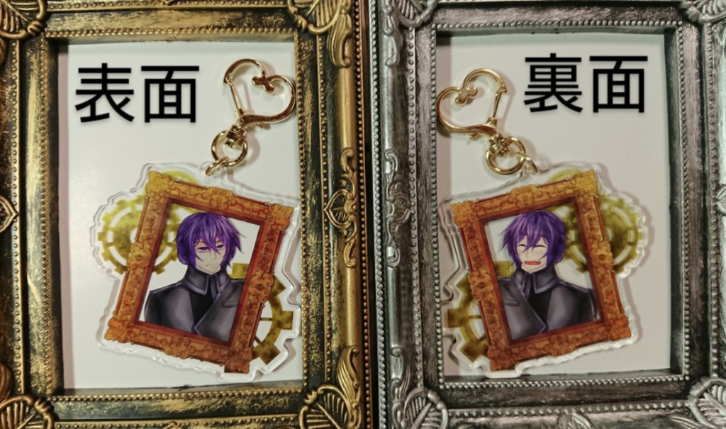 ¥800→¥500/悪ノがくぽ額縁アクキー