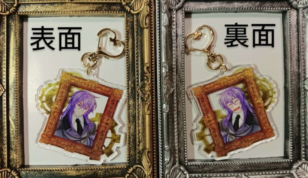 ¥800→¥500/悪ノがくぽ額縁アクキー