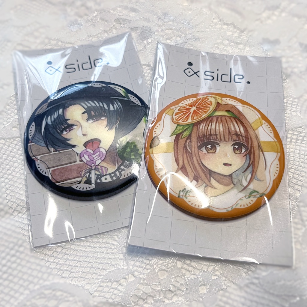 マット缶バッジ