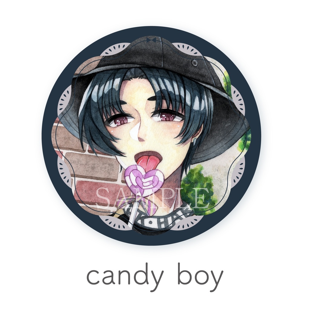 マット缶バッジ