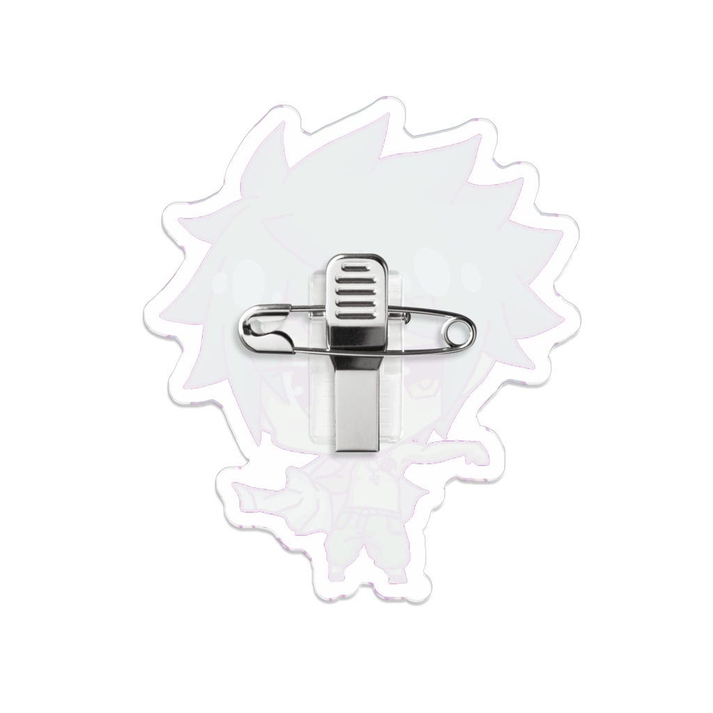 グレイ アクリルバッジ