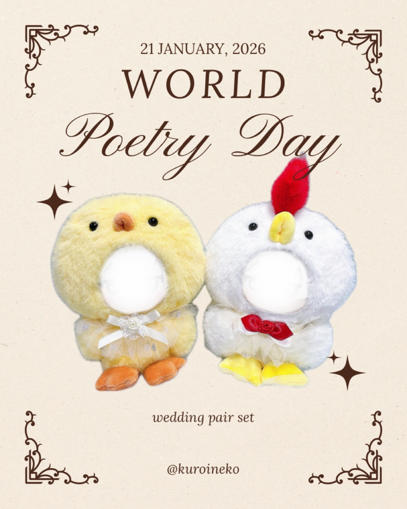 ヒヨコとニワトリ ~ウェディングペアセット~