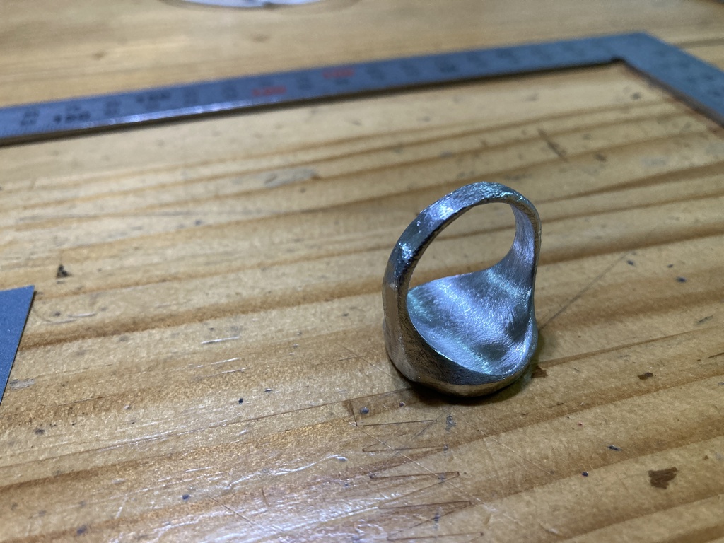 指輪型シーリングワックススタンプ 凶の刻印