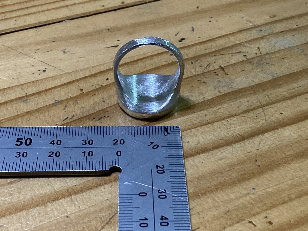 指輪型シーリングワックススタンプ 凶の刻印