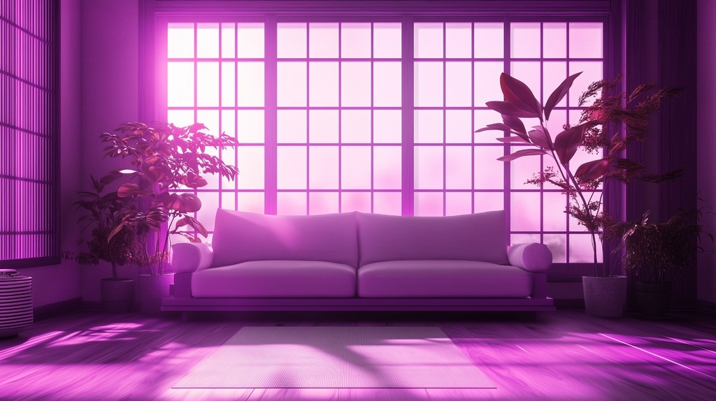 【TRPG背景素材】和風モダンリビング 4種セット(昼・夕・夜・異変)