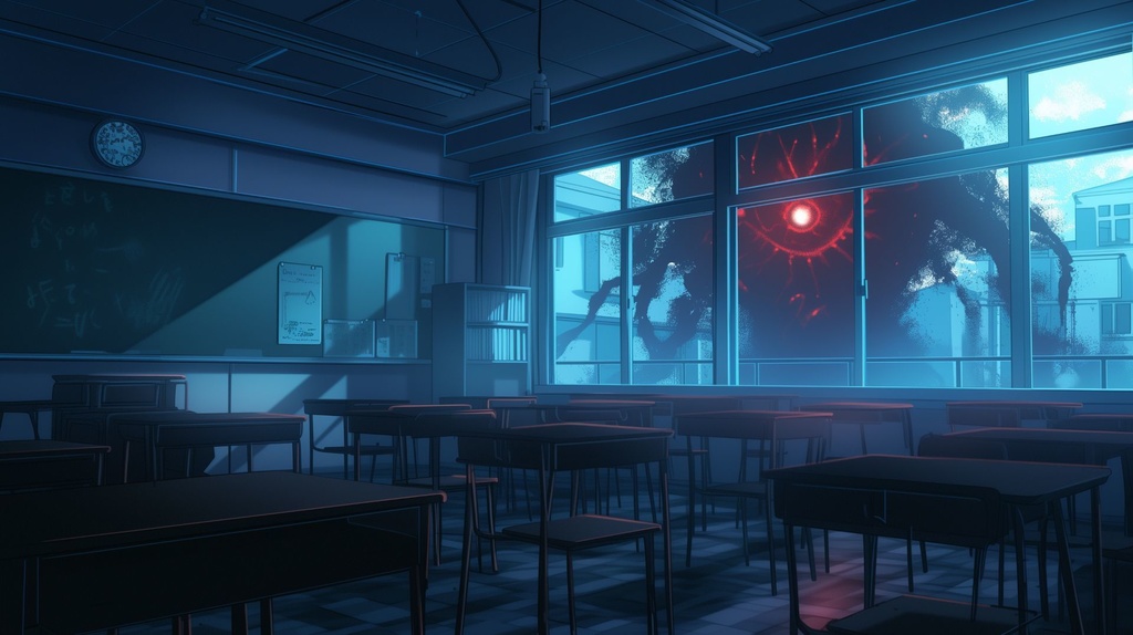 【TRPG背景素材】現代の学校セット(5枚セット/TRPG・動画用)