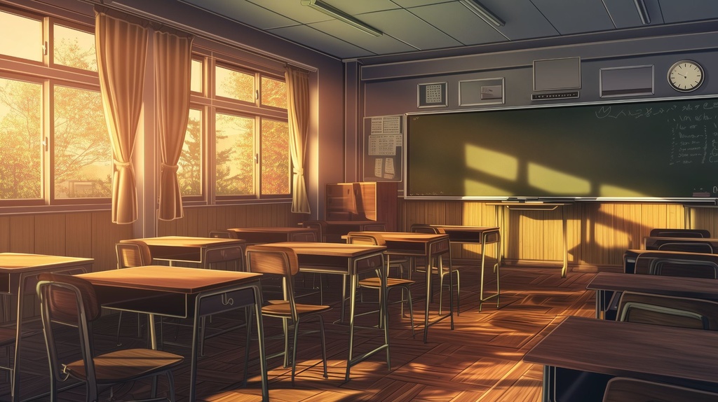 【TRPG背景素材】現代の学校セット(5枚セット/TRPG・動画用)