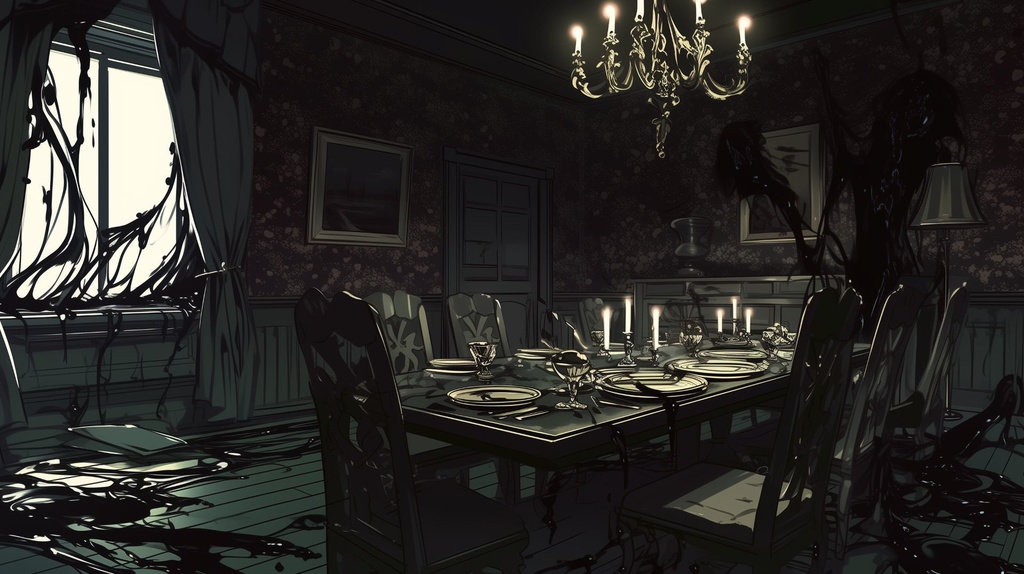 【背景素材】豪華な洋館セット(5枚セット/TRPG・動画用)